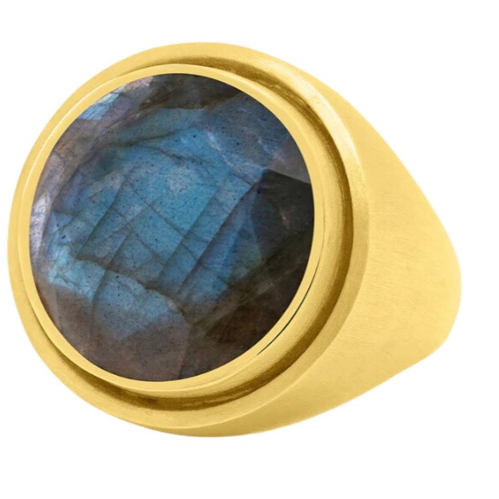 Dean Davidson Signet Ring Labradorite size 8 pre-owned